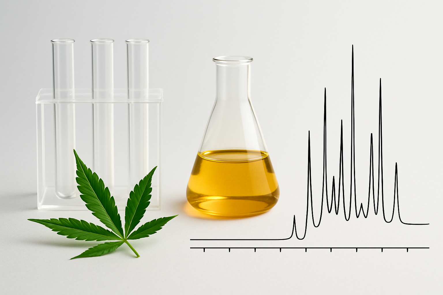 Cómo interpretar una cromatografía de cannabinoides en México (Guía 2025 con COA real)